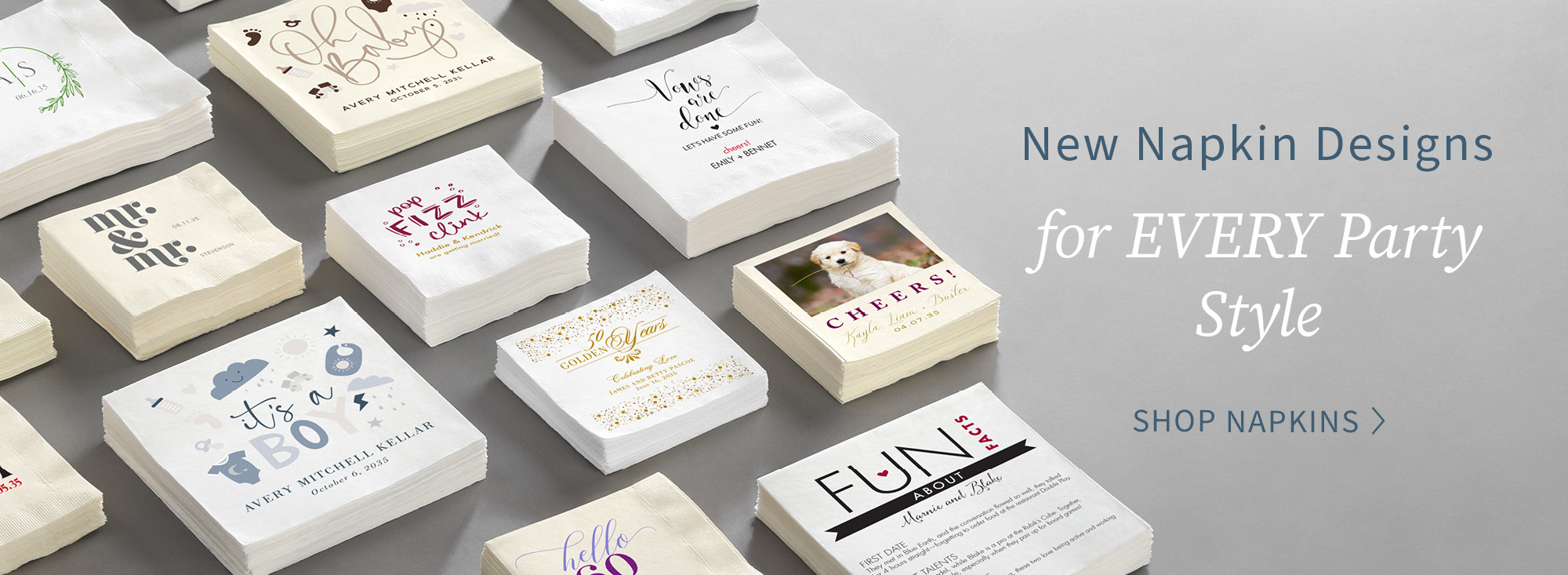 New Napkin Designs for EVERY Party Style